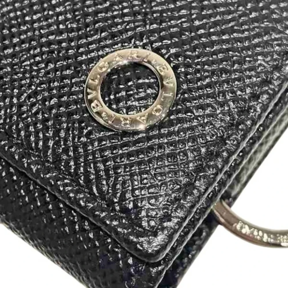 Bvlgari Vintage Pre-owned Leather key-holders Black Unisex