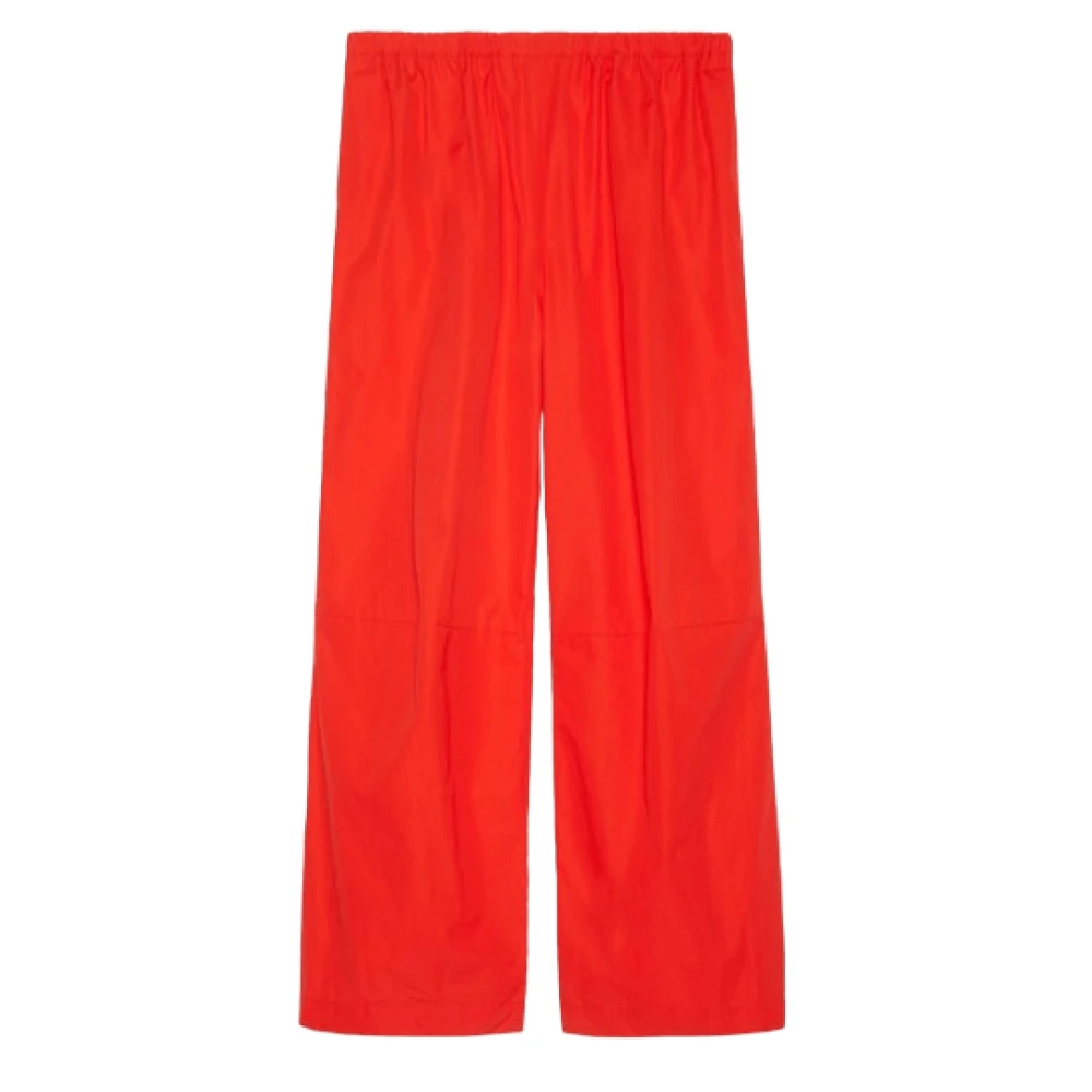 Gucci Rode Poplin Skater Broek Red Heren