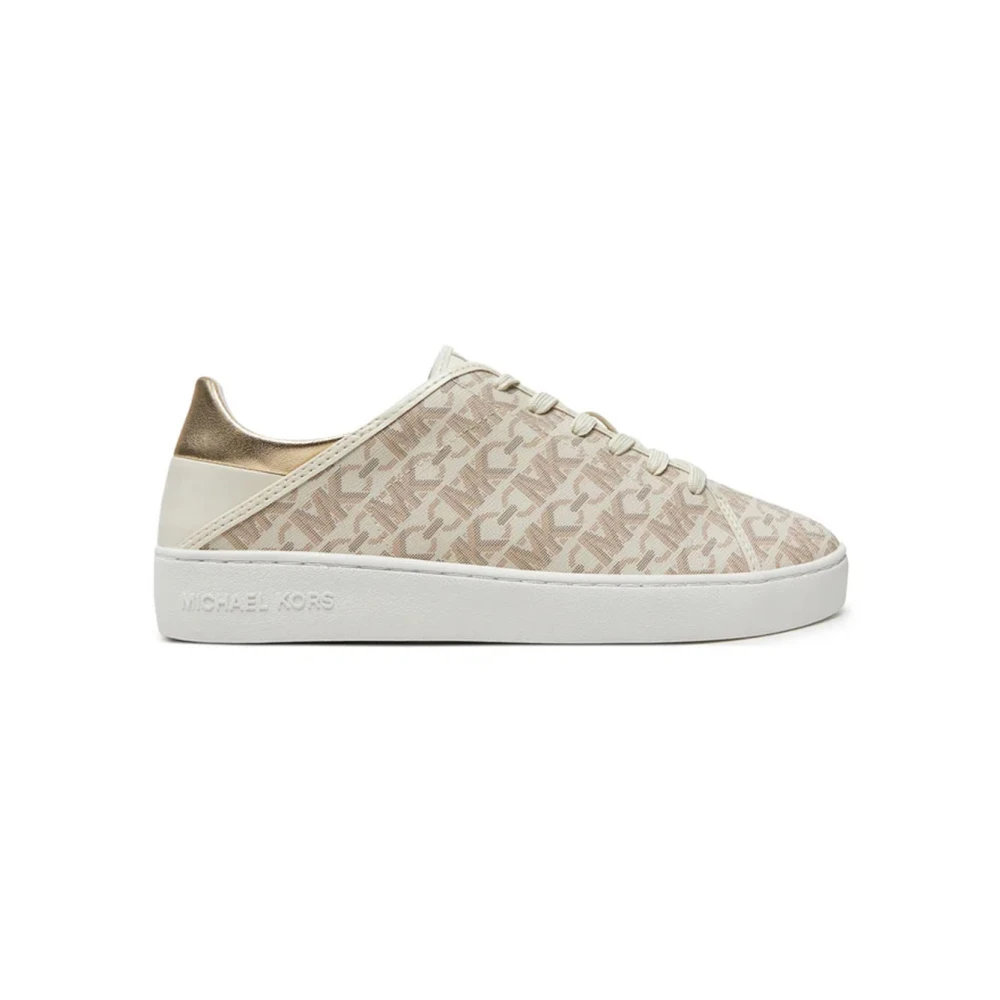 Michael Kors Beige Sneakers, Female, 4 Uk, Stylish Trainers For Everyday Wear