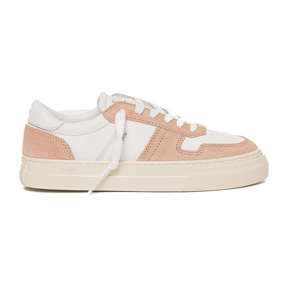 D.a.t.e. Tweekleurige Sneakers met Veters Dames Schoenen Roze