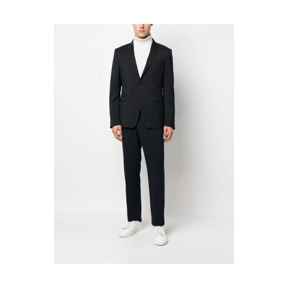 Reveres 1949 Navy Blauw Wol Pak met Revers Blue Heren