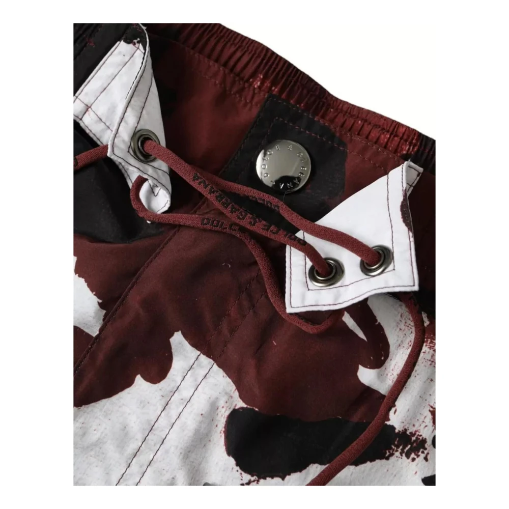 Dolce & Gabbana Camouflage Zwemshorts met Zakken Multicolor Heren