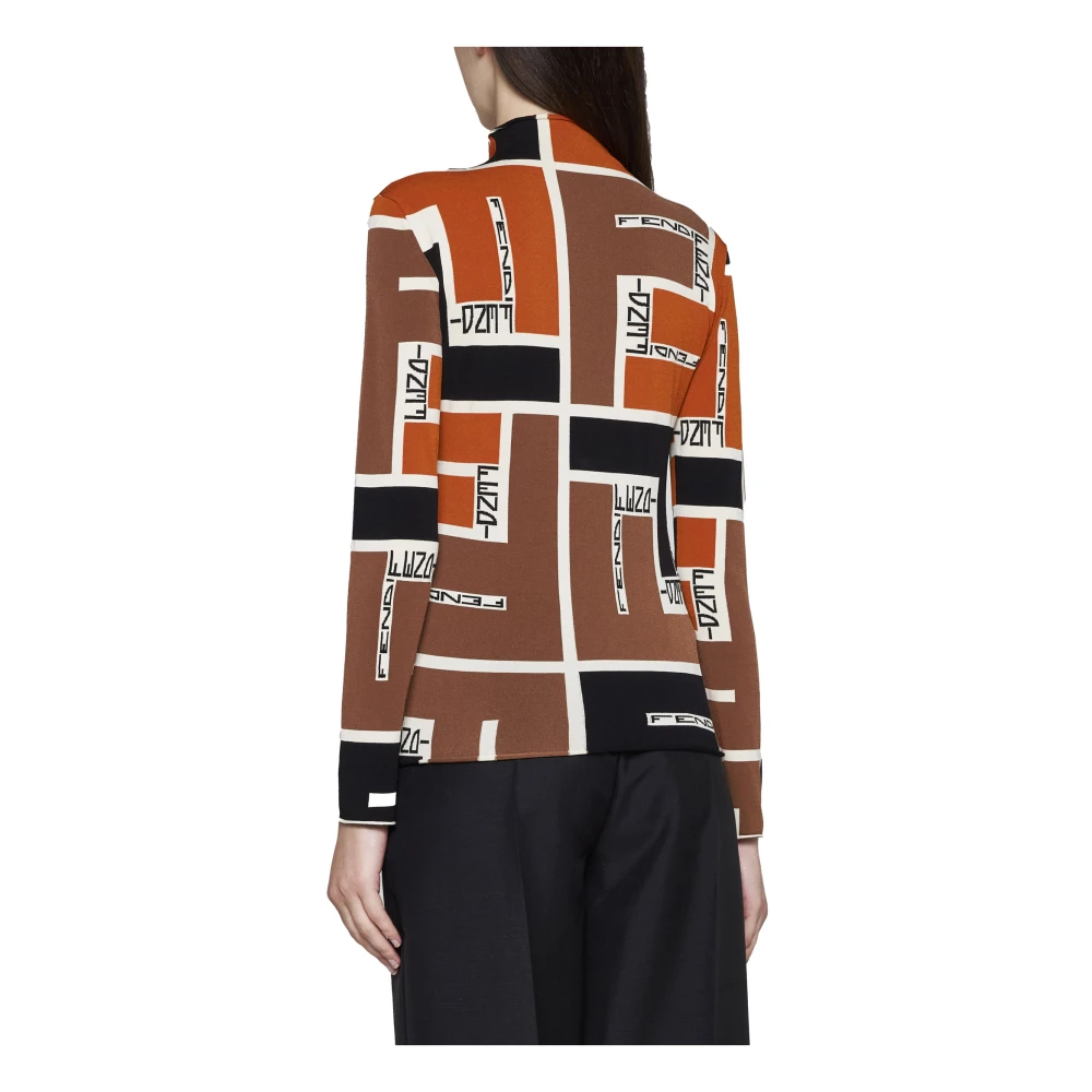 Fendi Stijlvolle Sweaters Collectie Multicolor Dames