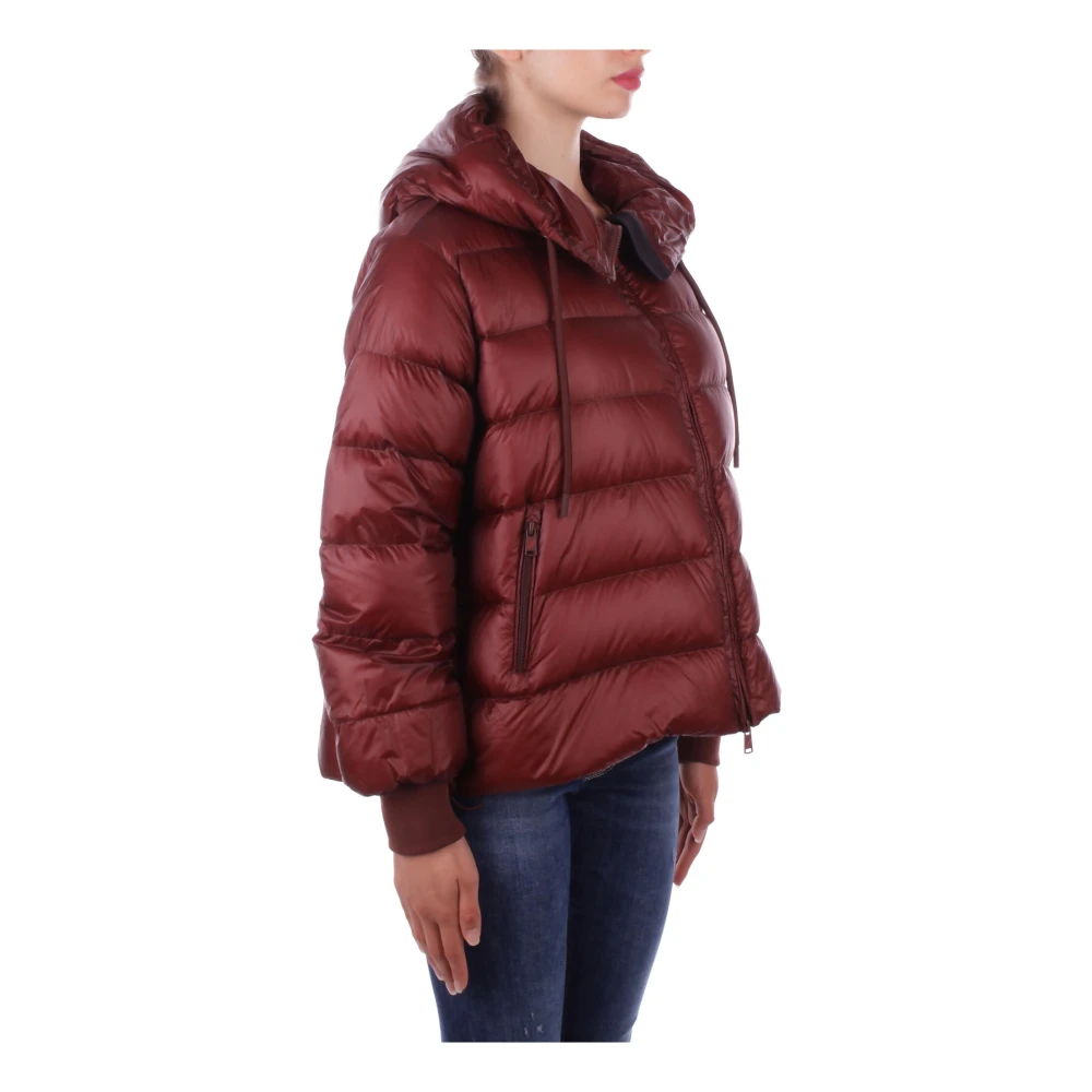 Afterlabel Bruine jas met capuchon en ritssluiting Brown Dames