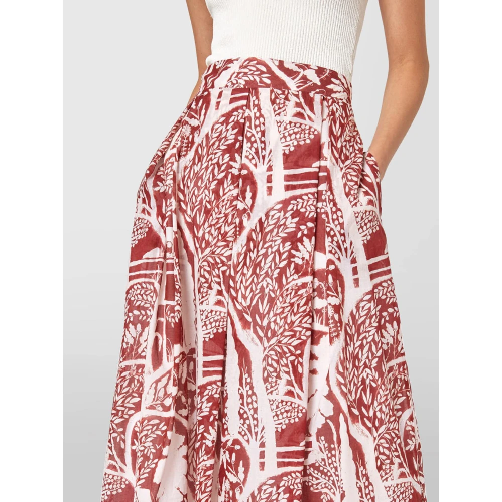 Alpha Studio Lange Rok Red Dames