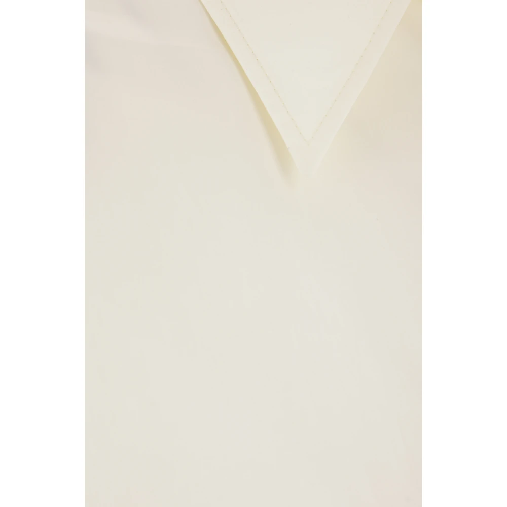 MM6 Maison Margiela Oversized Shirt Dress White Dames