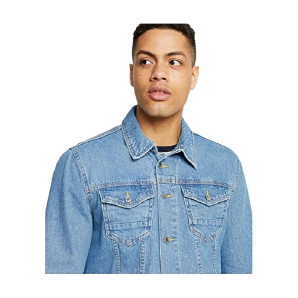 Guess Klassieke Denim Jassen Blue Heren