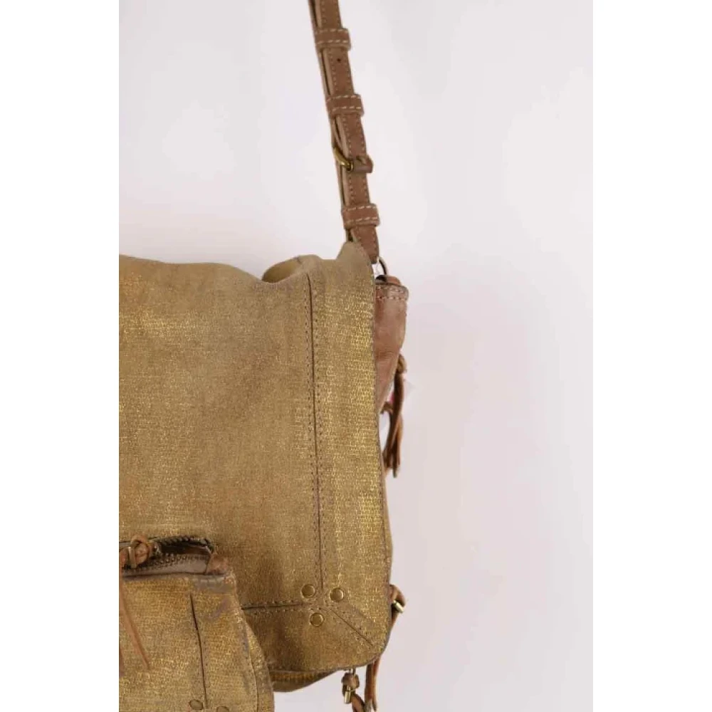 Jérôme Dreyfuss Pre-owned Canvas shoulder-bags Yellow Dames