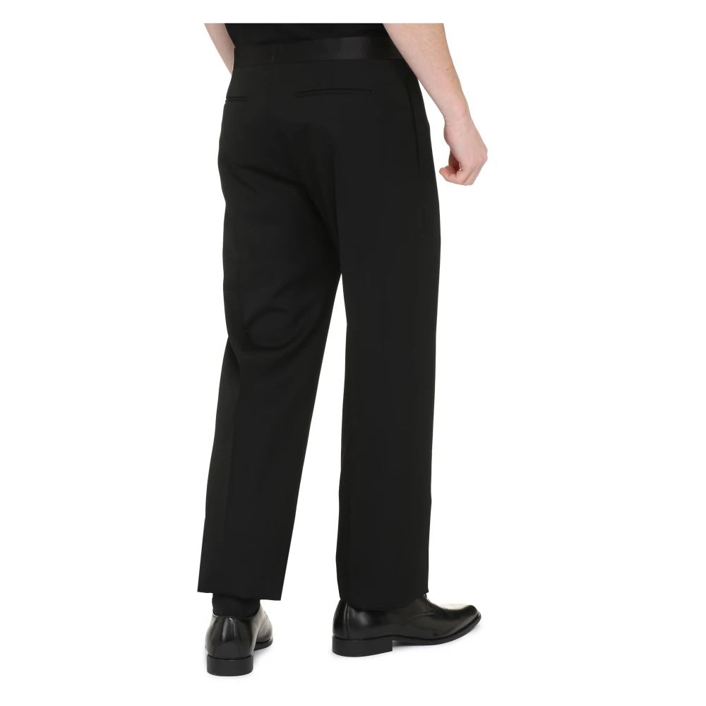 Givenchy Klassieke wollen broek Black Heren