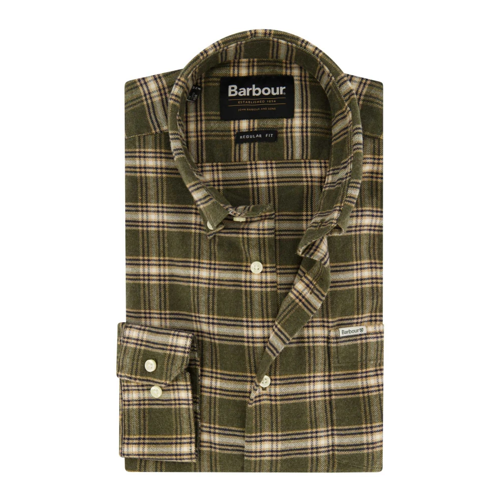 Barbour Casual Groene Overhemd Green Heren