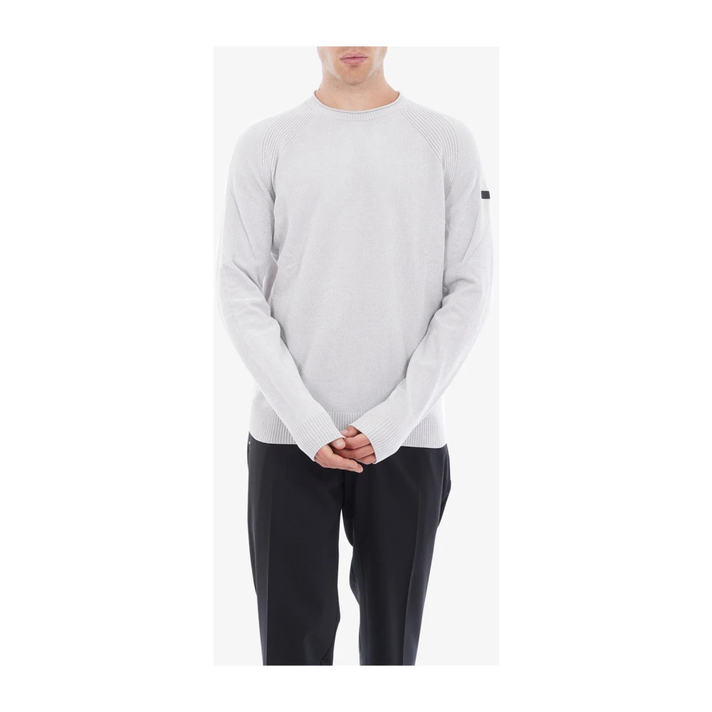 RRD Rondgebreide Pullover met Ronde Hals Gray Heren
