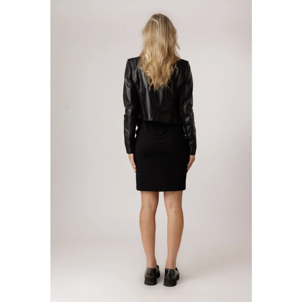 Arma Schapenleren Ritsjack Zwart Black Dames