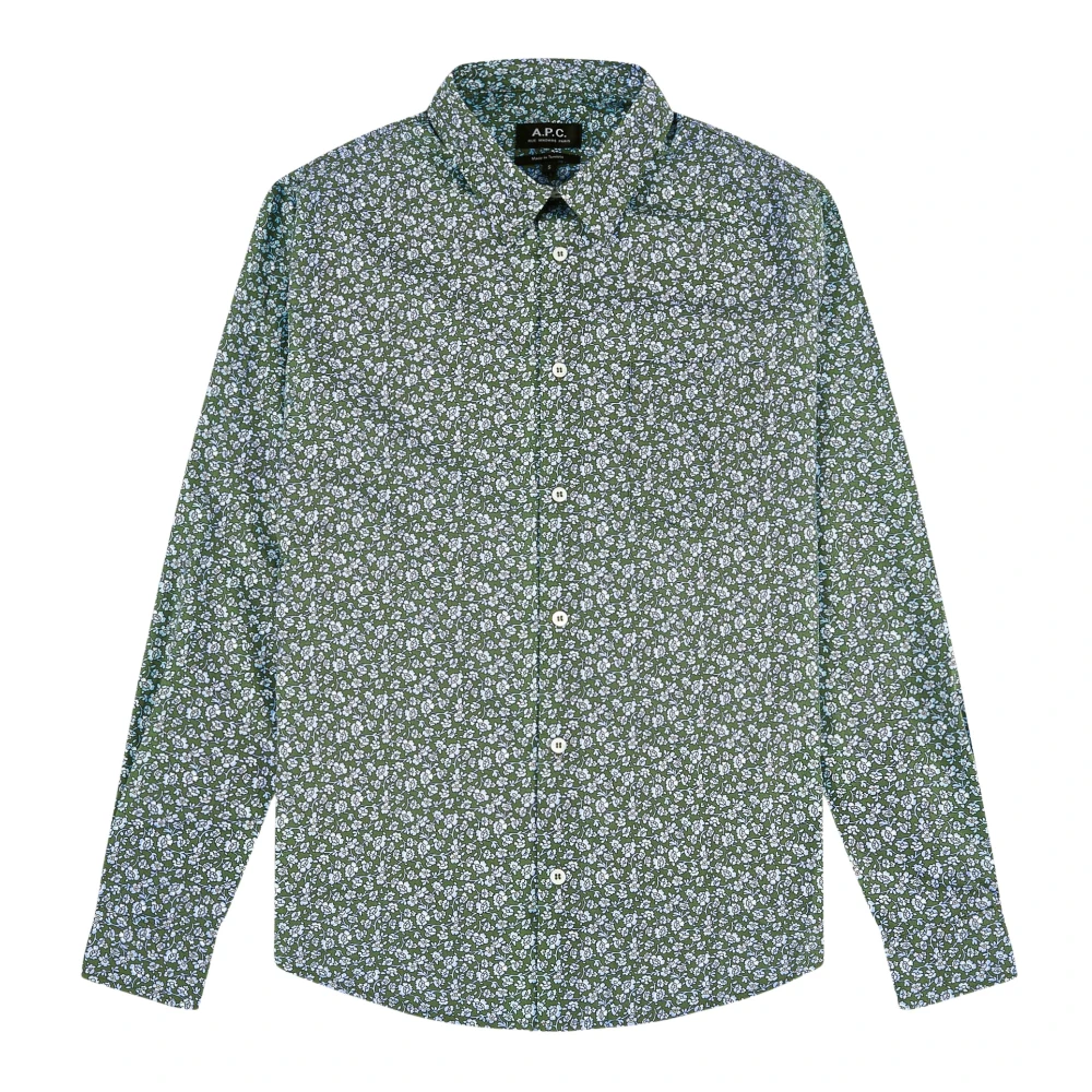 A.p.c. Uomo Verde Camicia Casual