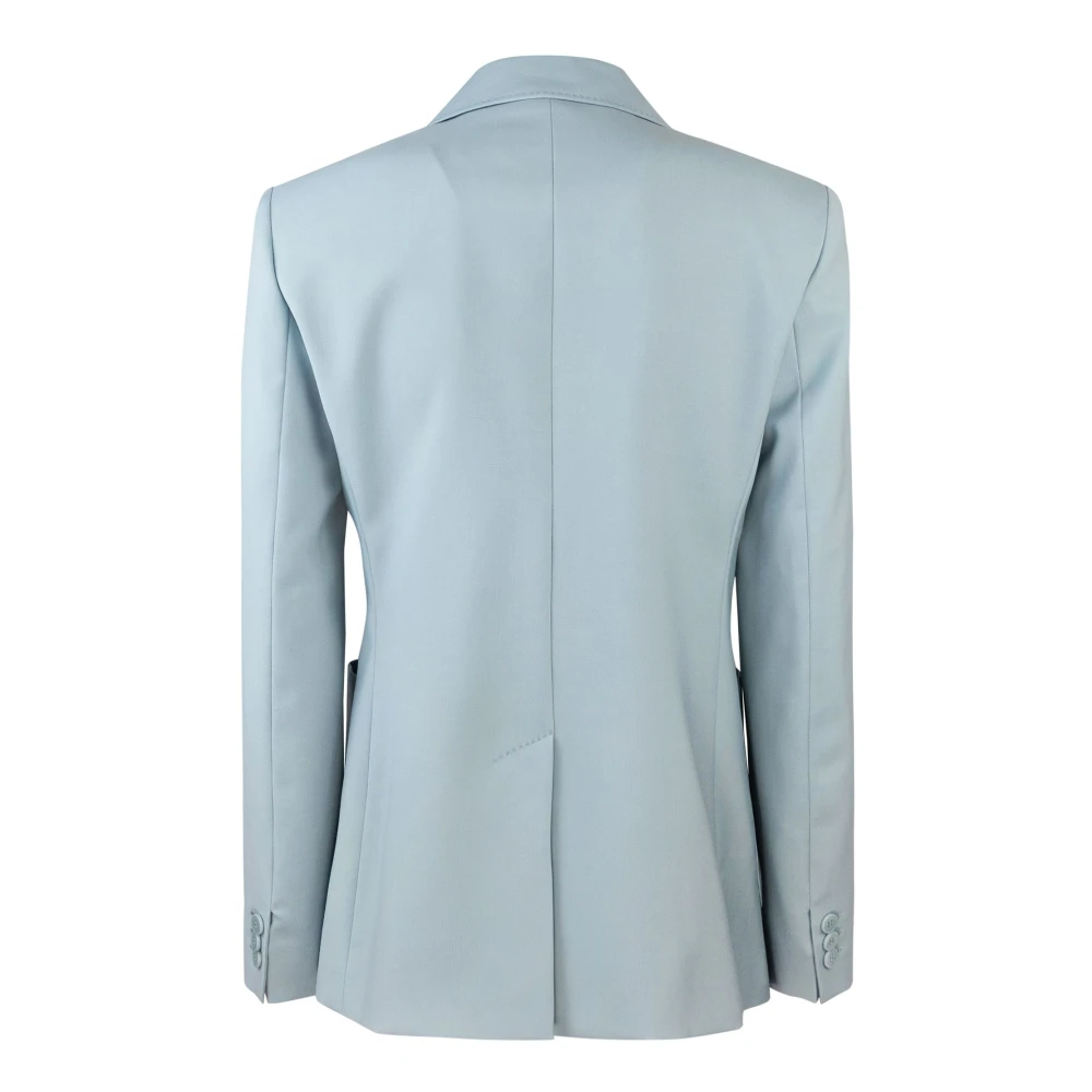 Max Mara Blauwe Wollen Jas Klassieke Stijl Blue Dames