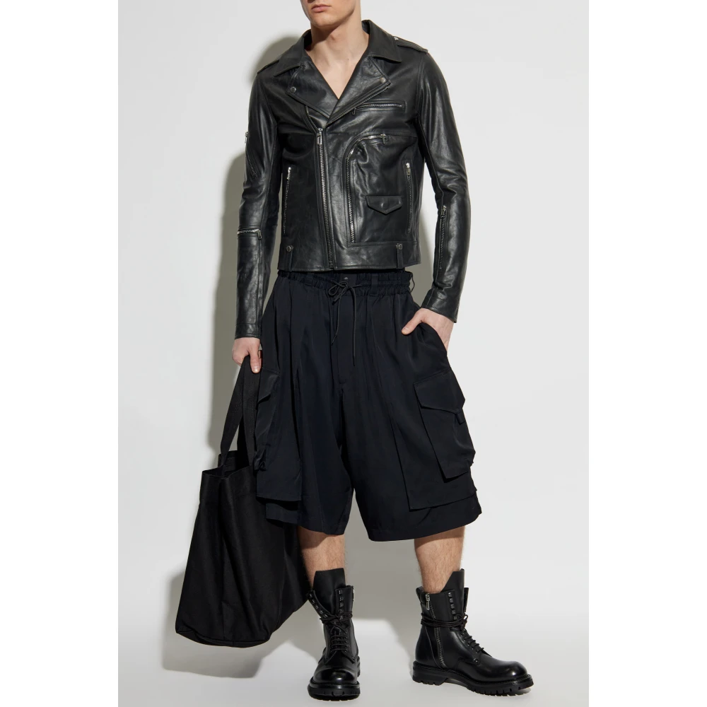 Rick Owens Leren jas Bauhaus Stooges Black Heren