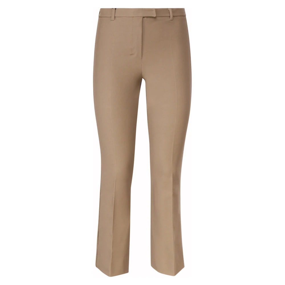 Max Mara Kameelbroek met voorplooi Brown Dames