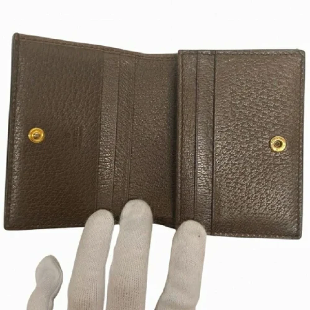 Gucci Vintage Pre-owned Leather wallets Brown Dames