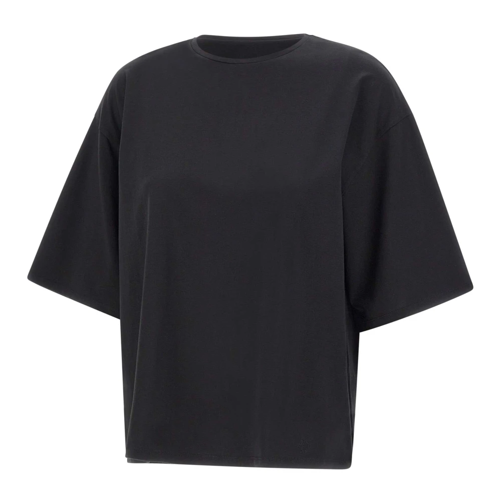 Loulou Studio Women's Black T-Shirts, Xs, Osis Oversized T-Shirt