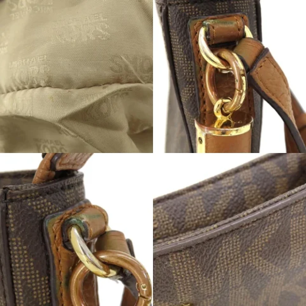 Michael Kors Pre-owned Canvas shoulder-bags Brown Dames
