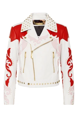 Rodeo Intarsia Läder Biker
