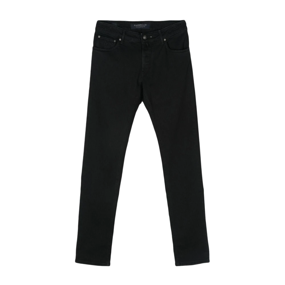 Hand Picked Zwarte Skinny Cut Denim Jeans Blue Heren