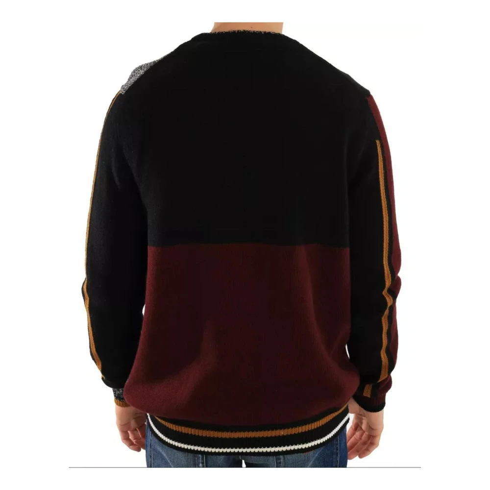 Dolce & Gabbana Koning Ridder Aap Wollen Trui Multicolor Heren