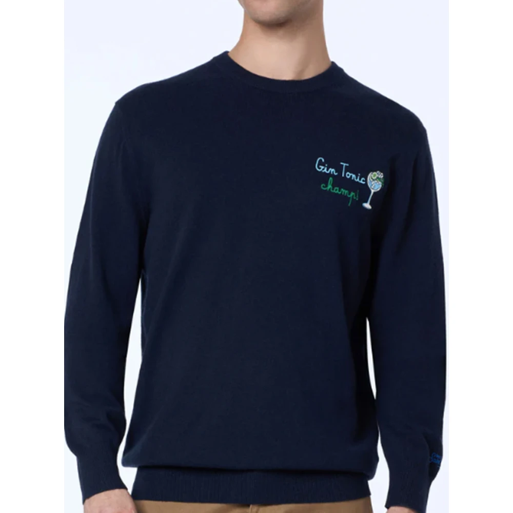 MC2 Saint Barth Heron Sweater Blue Heren
