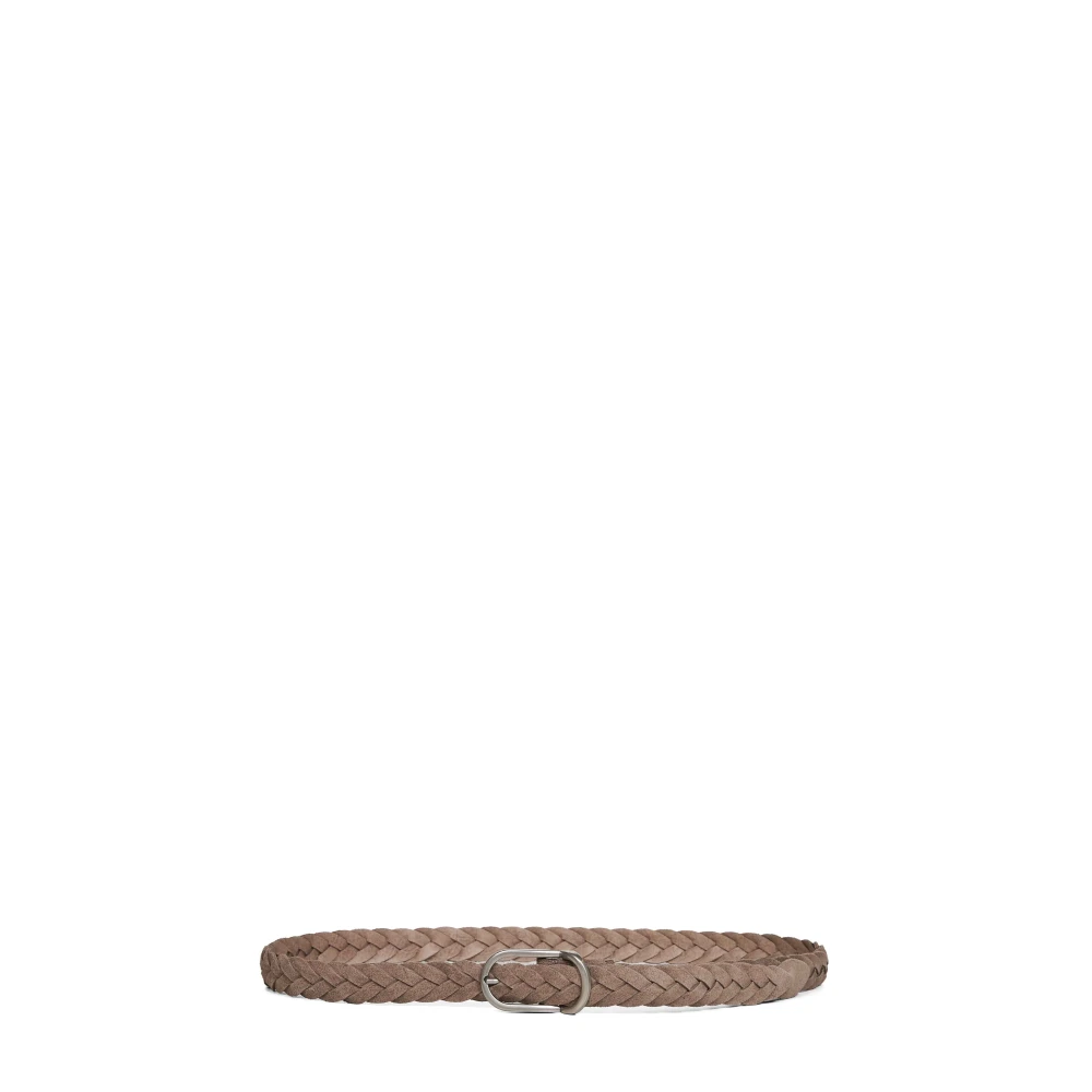 Brunello Cucinelli Men's Beige Belts, 100 Cm, Belts