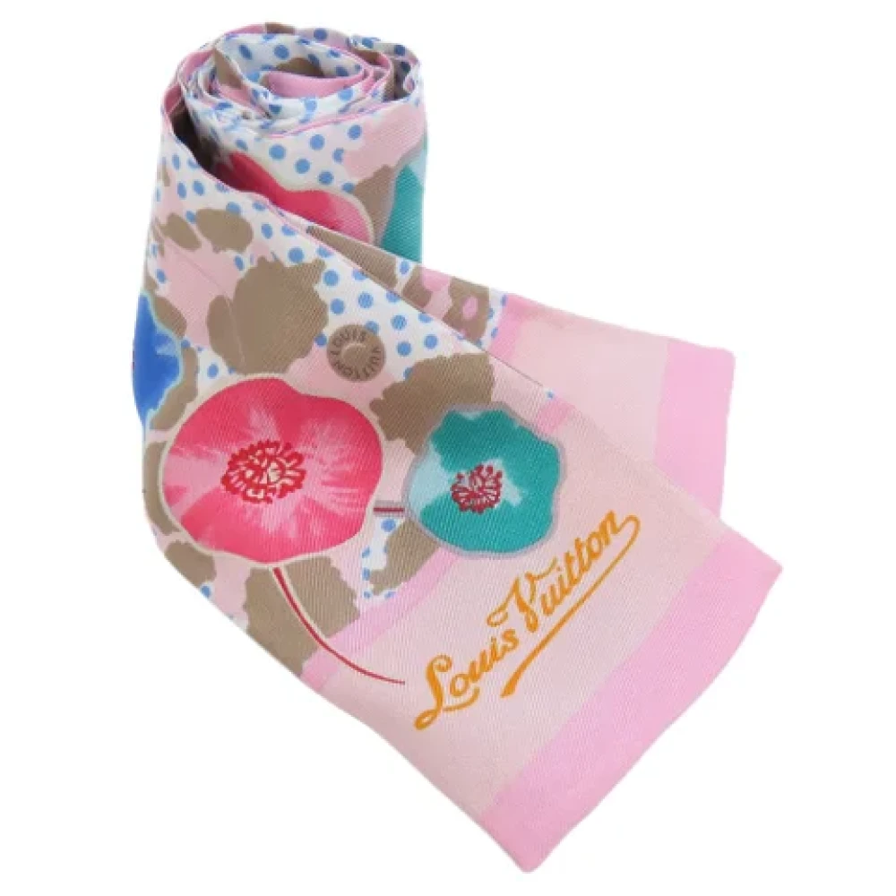 Louis Vuitton Vintage Pre-owned Silk scarves Multicolor Dames