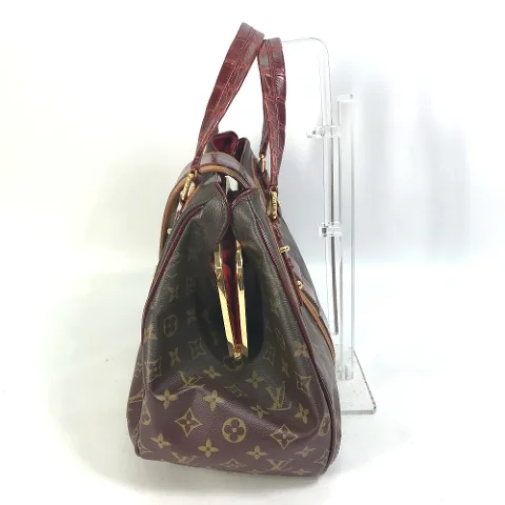 Louis Vuitton Vintage Pre-owned Cotton louis-vuitton-bags Brown Dames