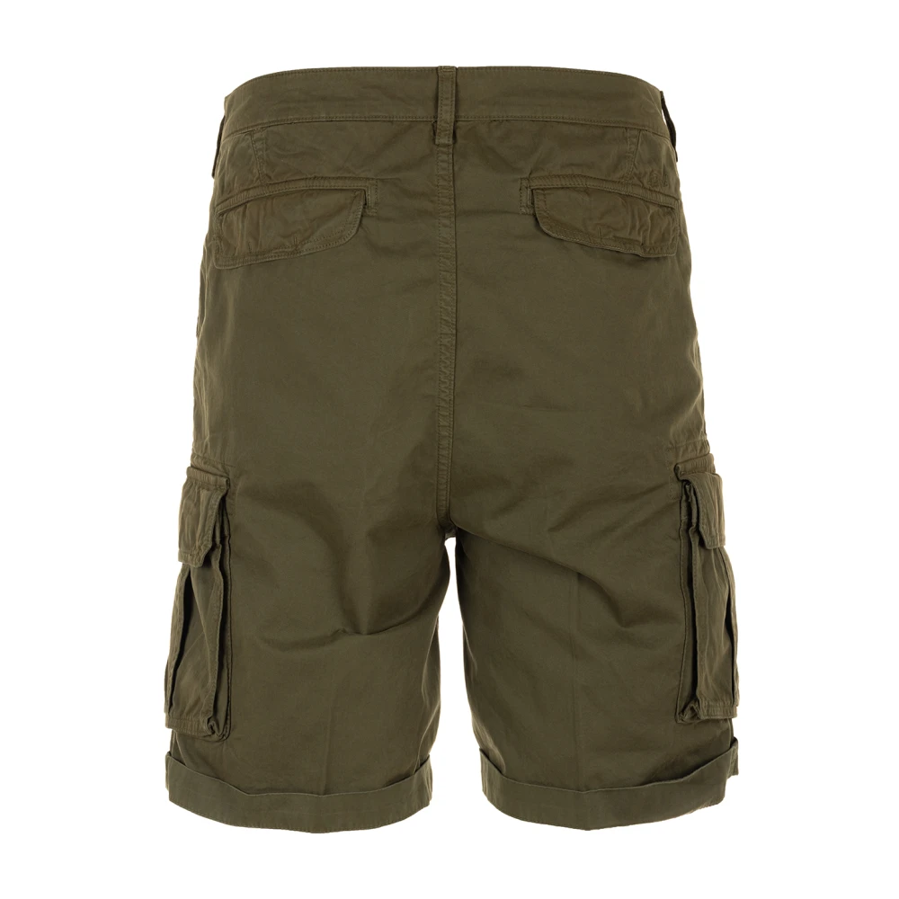 40Weft Groene Cargo Bermuda Shorts Green Heren