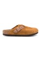 round-toe-suede-mules-with-decorative-buckle