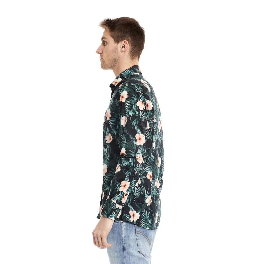BOB Hawaii Overhemd Green Heren