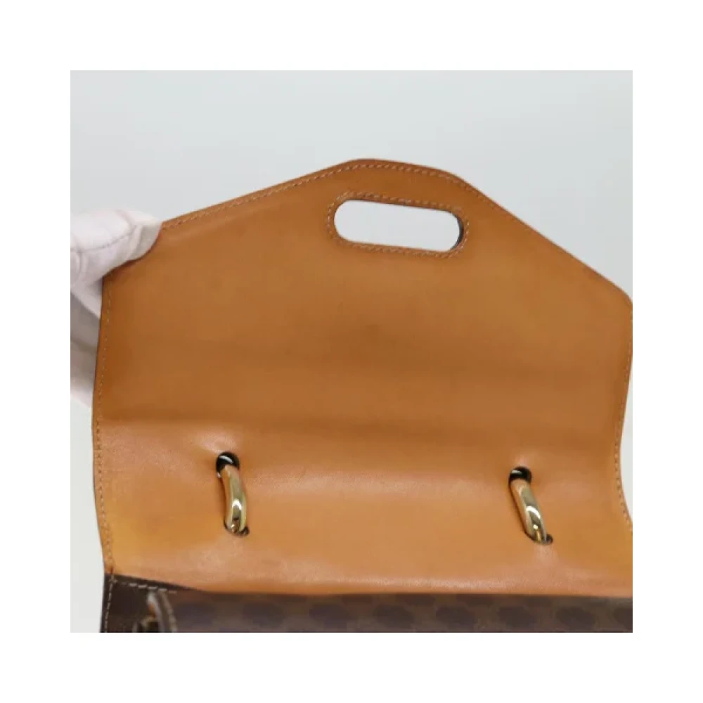 Celine Vintage Pre-owned Leather handbags Brown Dames