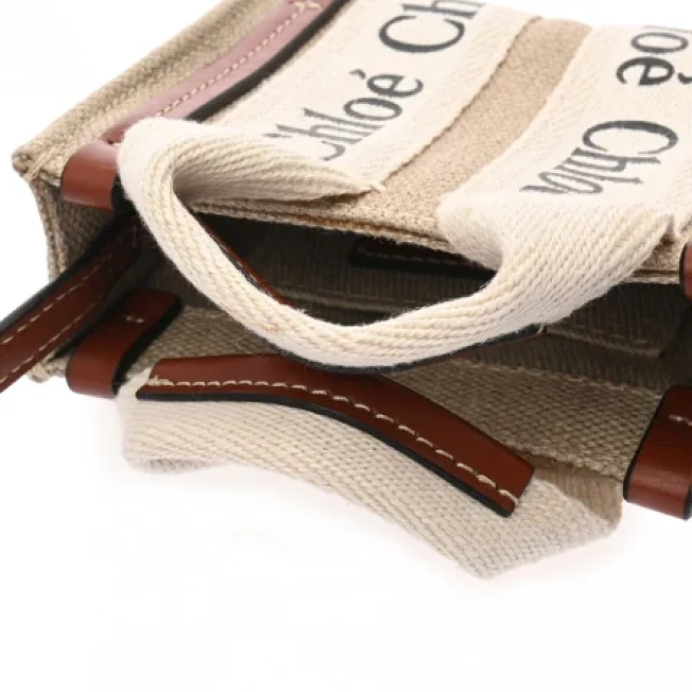 Chloé Pre-owned Leather handbags Beige Dames