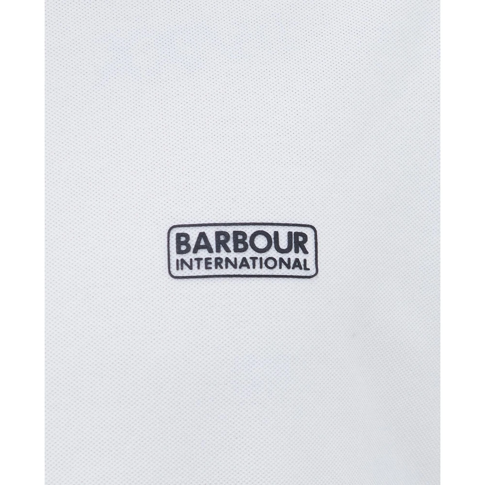Barbour Essential Polo White Heren