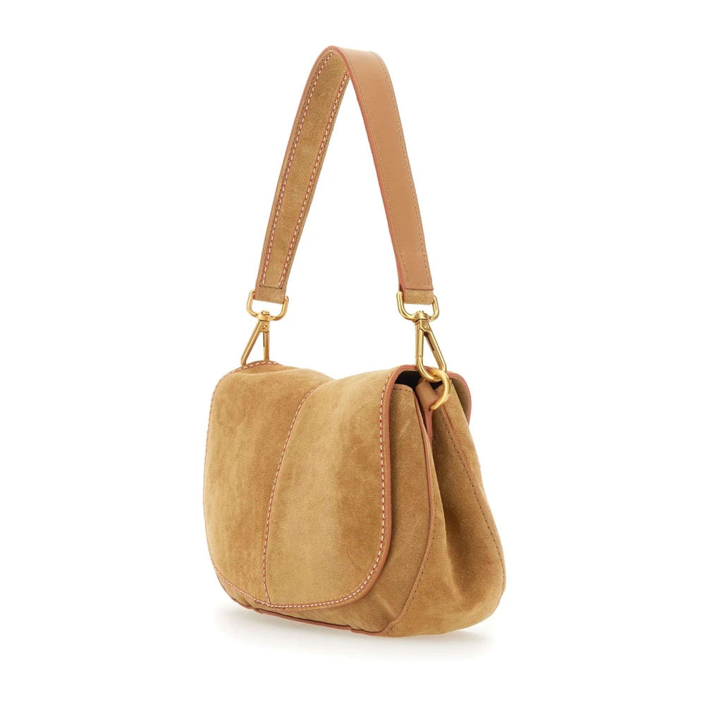 Gianni Chiarini Kameel Suède Helena Round Tas Beige Dames