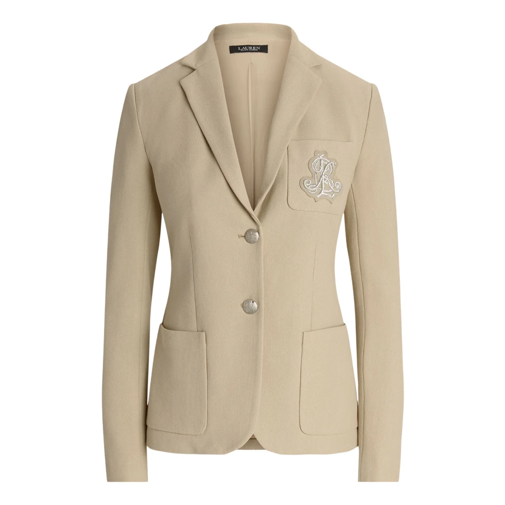 Ralph Lauren Beige Anfisa Gevoerd Jas Blazer Beige Dames