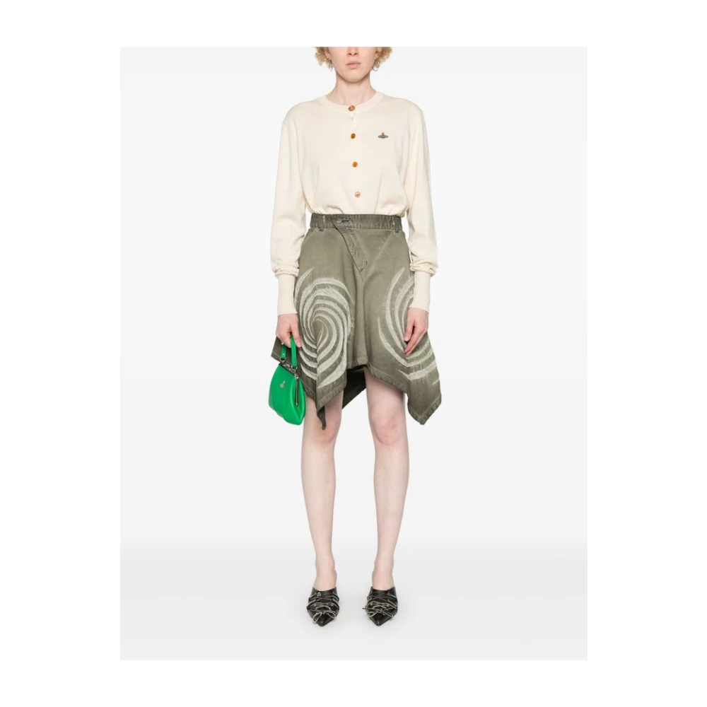 Vivienne Westwood Off-White Gebreide Trui met Orb Logo White Dames