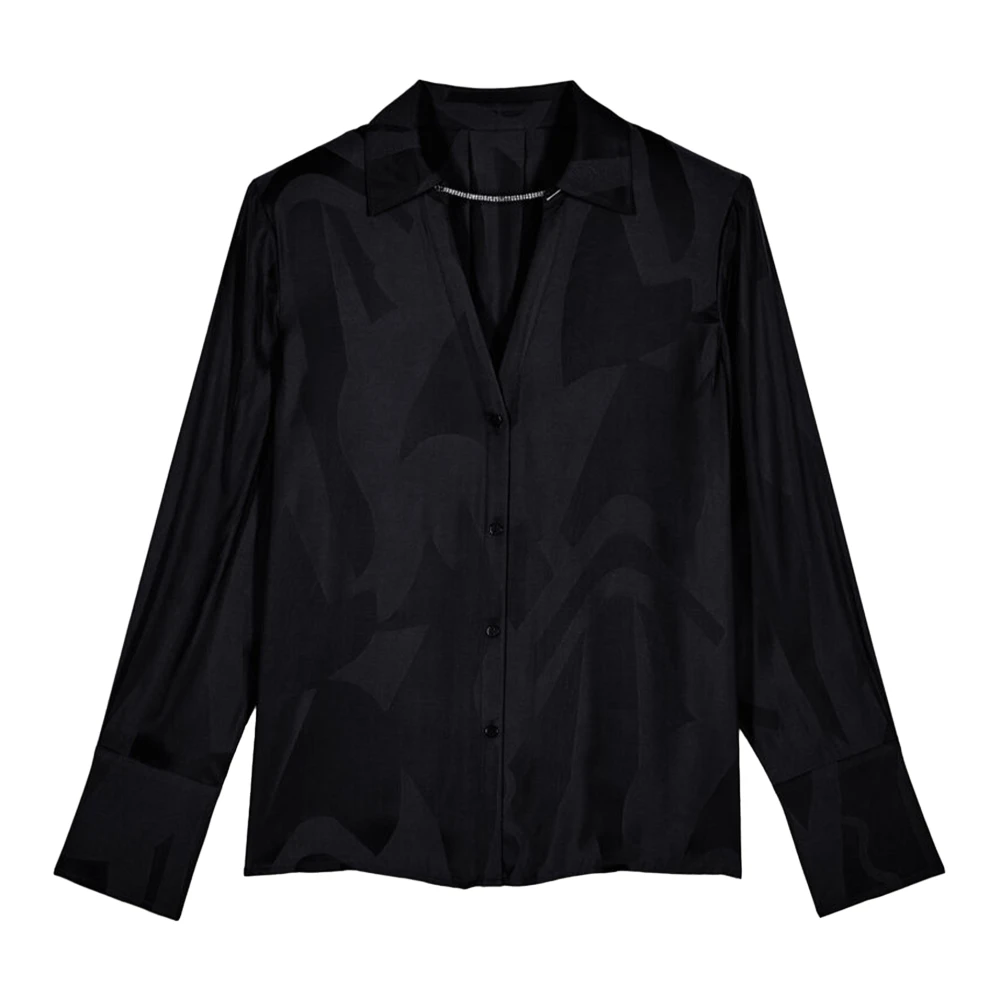 BA&SH Betsey blouses zwart Black Dames