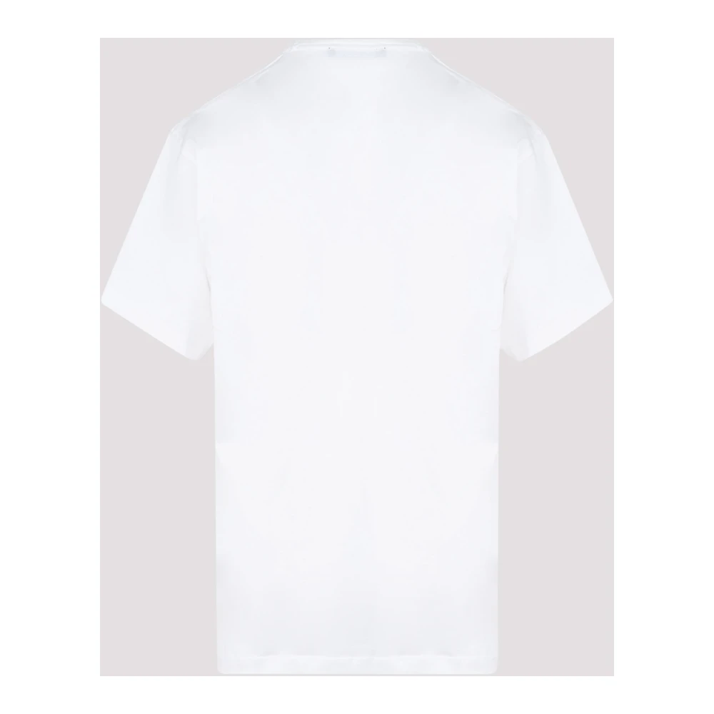 Acne Studios Wit Katoenen T-Shirt Regular Fit White Heren