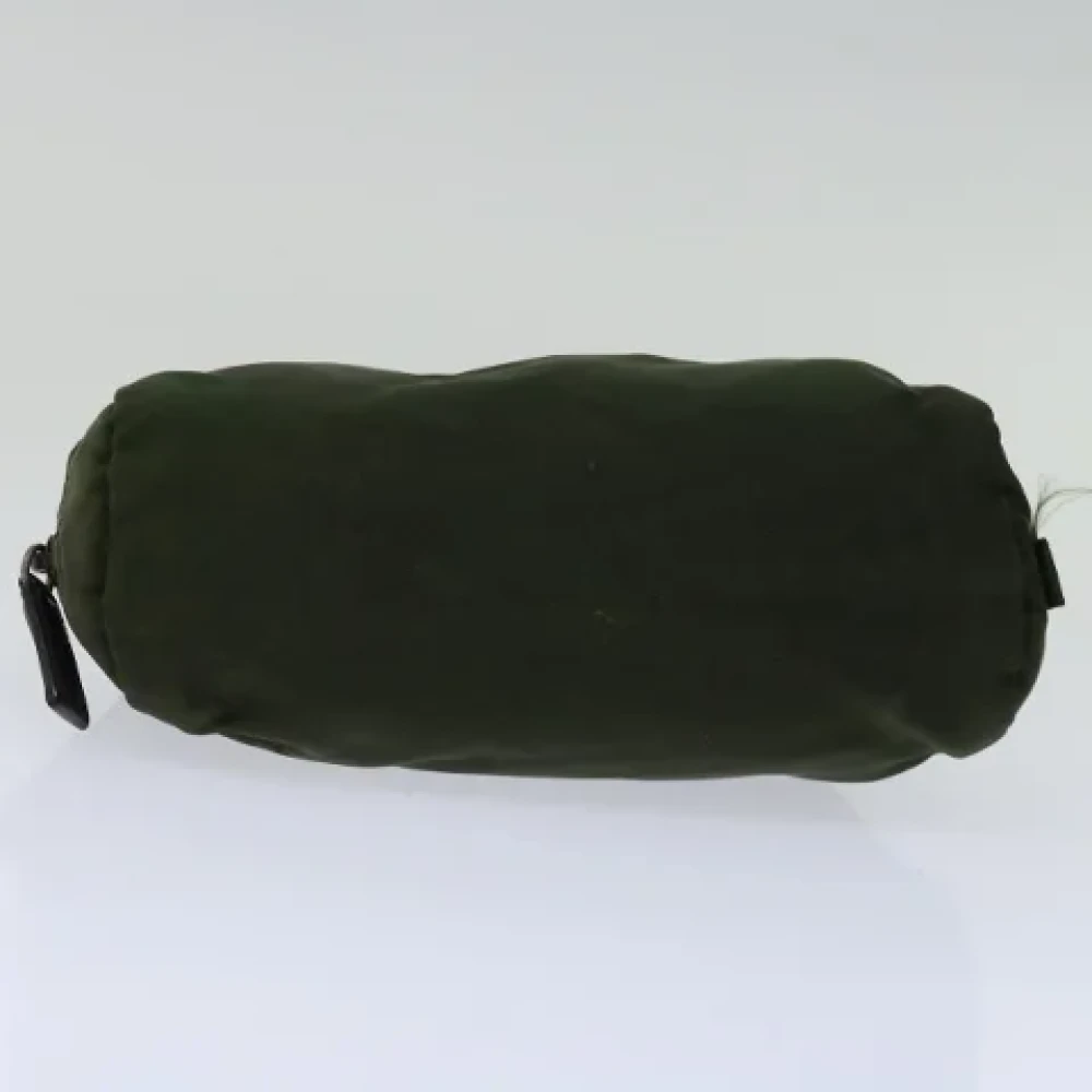 Prada Vintage Pre-owned Fabric clutches Green Dames