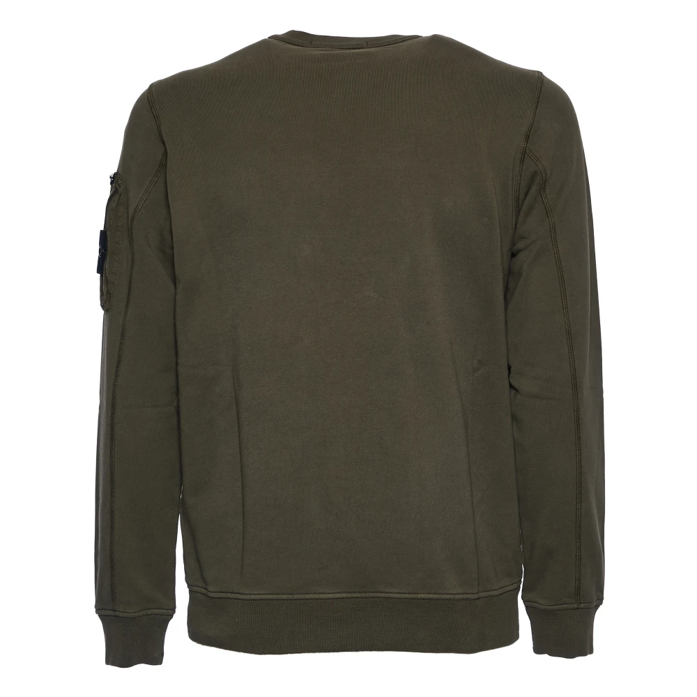 Stone Island Casual katoenen fleece sweatshirt Brown Heren