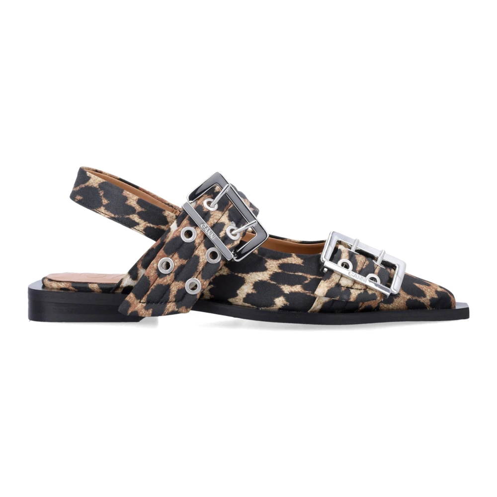 Ganni Women's Feminine Buckle Ballerinas