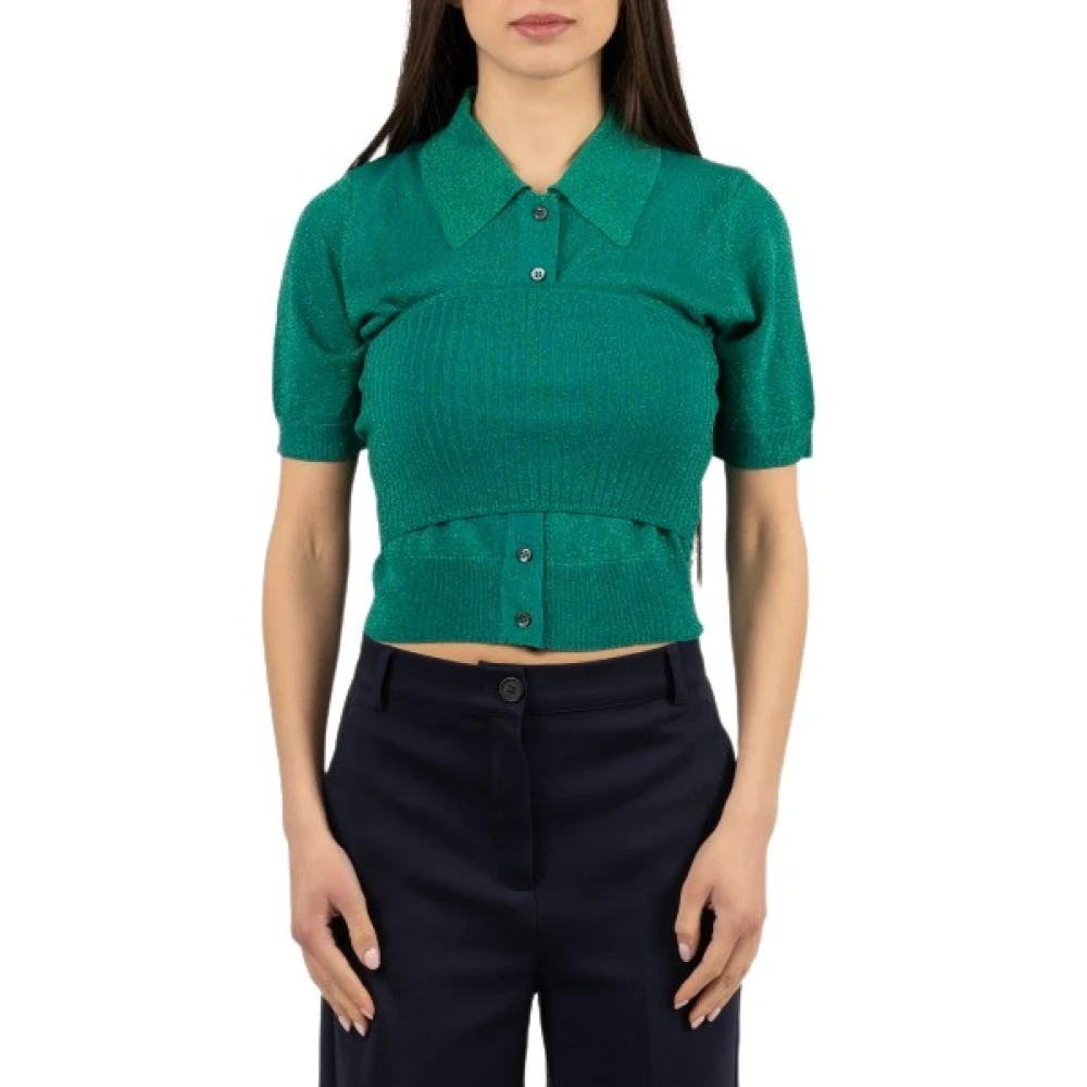 Pinko Cedrus Cardigan Tops Mujer Verde M