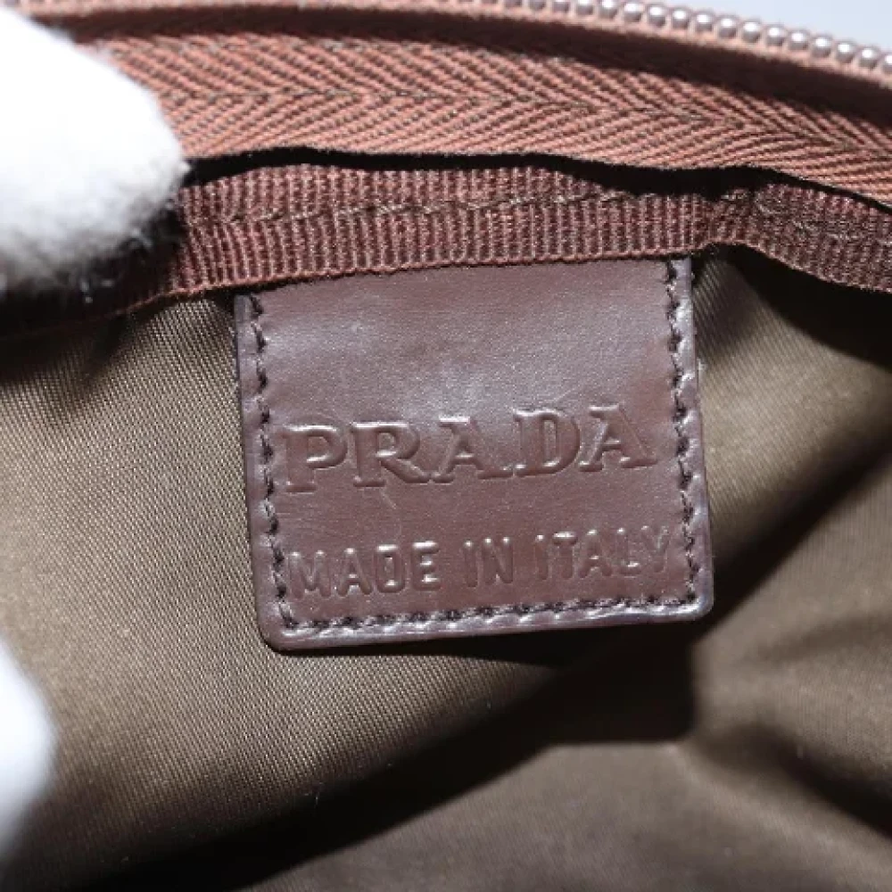 Prada Vintage Pre-owned Fabric clutches Green Dames