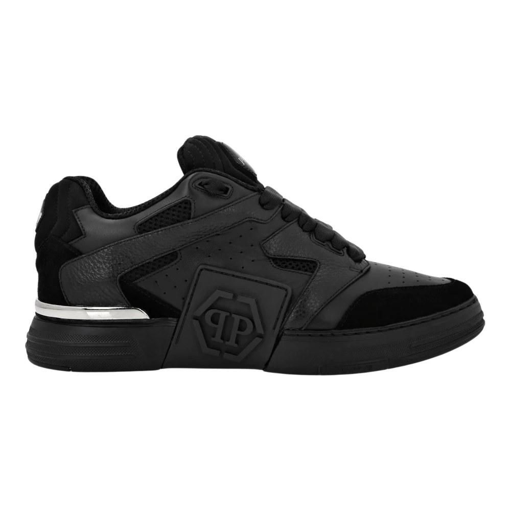 Philipp Plein Lo-Top Sneakers Phantom $Treet unisex Schoenen Zwart