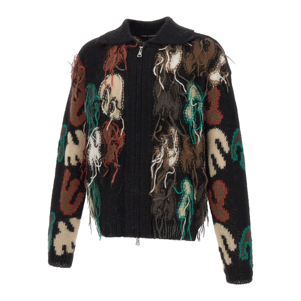 Andersson Bell Frayed Knit Vest Zwart Multicolor Heren