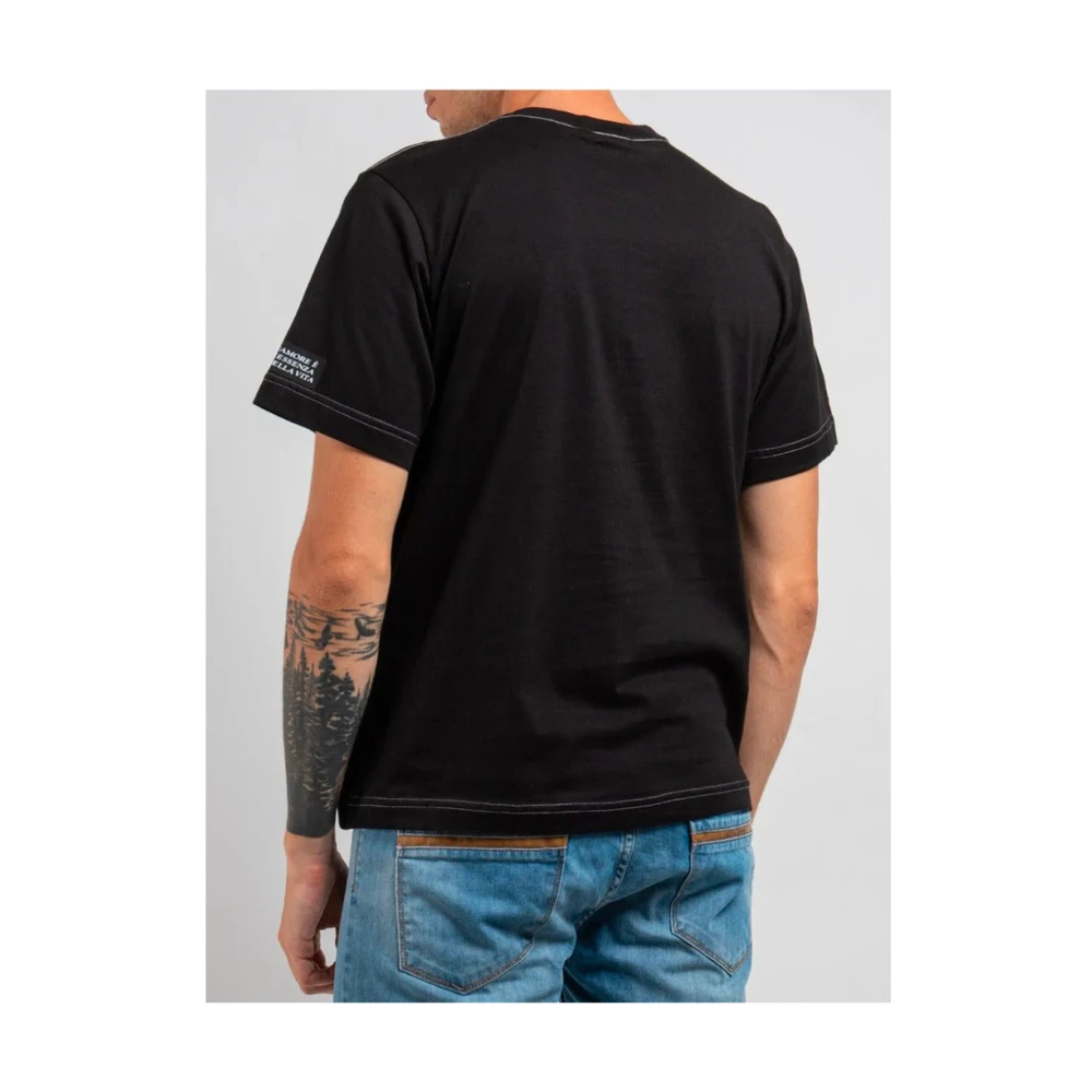 Dolce & Gabbana Katoenen T-shirt met Brand Design Black Heren