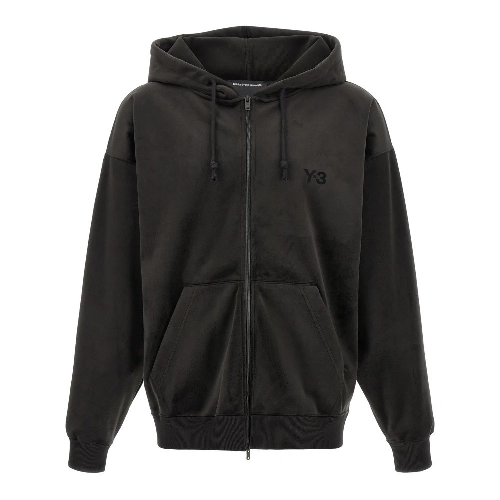 Y-3 Black Sweatshirts - Male - Zip-Throughs - L - Sweatshirts & Hoodies